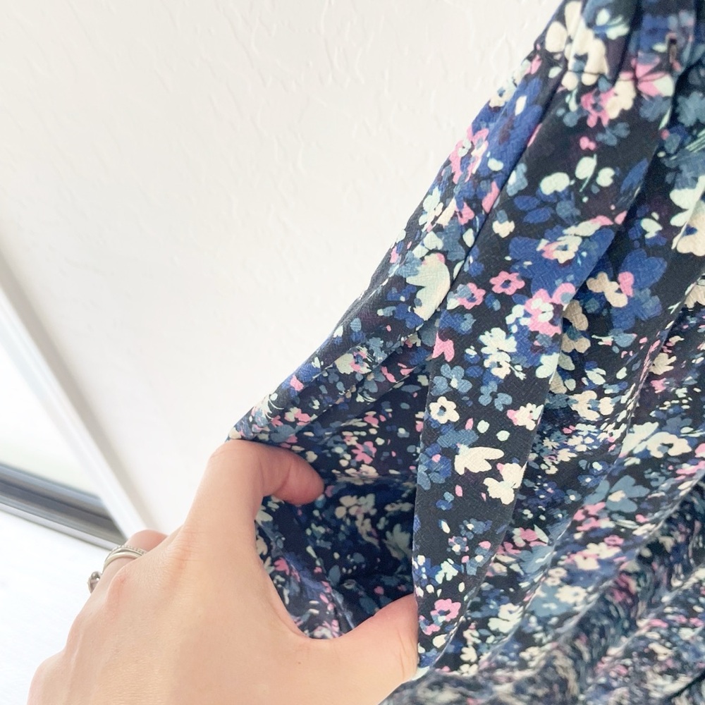 Marine Layer Charlotte maxi dress in blue floral size small - Picture 8 of 10